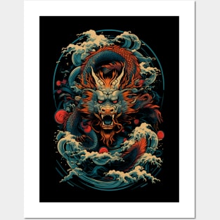 Japanese Dragon Art Posters and Art